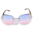 Lunettes fantaisie nuances bleu et rose