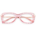 Lunettes fantaisie transparente rose