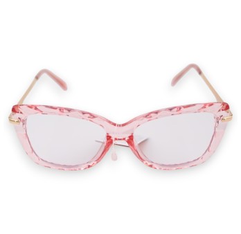 Lunettes fantaisie transparente rose