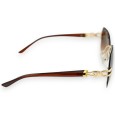 Lunettes fantaisie teintées aux nuances marron
