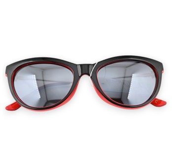 Lunettes fantaisie papillon rouge et noire
