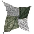Foulard 4 faces étoiles nuance kaki
