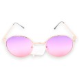 Lunettes fantaisie dorées nuances parme et rose