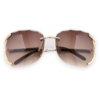 Lunettes fantaisie aux nuances marron