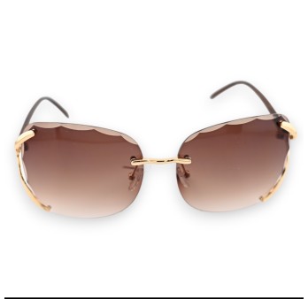 Lunettes fantaisie aux nuances marron