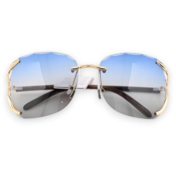 Lunettes fantaisie aux nuances bleu gris