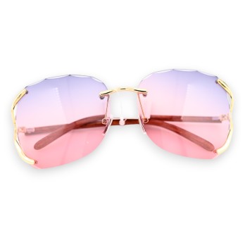 Lunettes fantaisie aux nuances de parme et rose