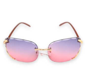 Lunettes fantaisie aux nuances de parme et rose