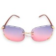 Lunettes fantaisie aux nuances de parme et rose