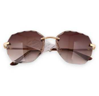 Lunettes ovales teintées marron
