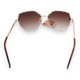 Lunettes ovales teintées marron