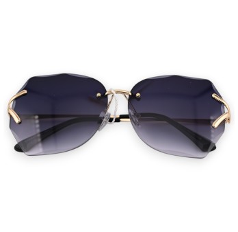 Lunettes grand carreaux teintées noires nuancées
