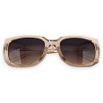 Lunettes monture beige transparente