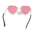 Lunettes coeur hippie rose