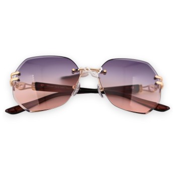 Lunettes ovales teintées nuances marron