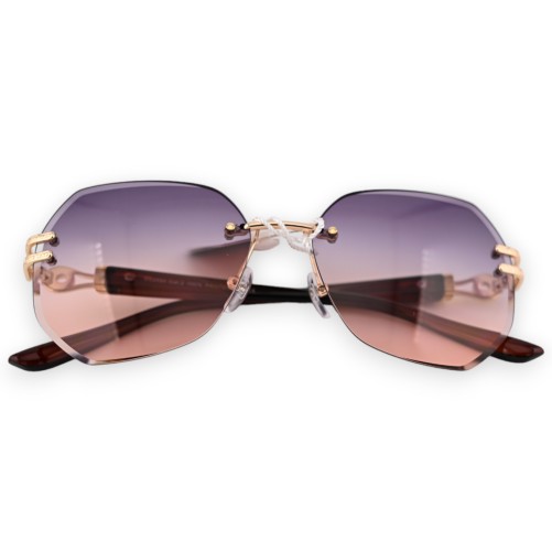 Lunettes ovales teintées nuances marron