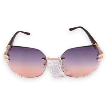 Lunettes ovales teintées nuances marron