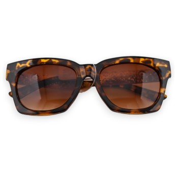 Lunettes leopard marron et dorées