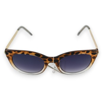 Lunettes bi couleur leopard marron beige