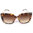 Lunettes léopard marron et doré grand modèle