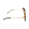 Lunettes léopard marron et doré grand modèle