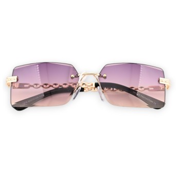 Lunettes rectangle fantaisie nuances violine