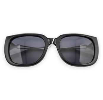 Lunettes grand modèle noire et dorée