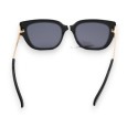 Lunettes grand modèle noire et dorée