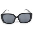Lunettes grand modèle noire finitions dorées