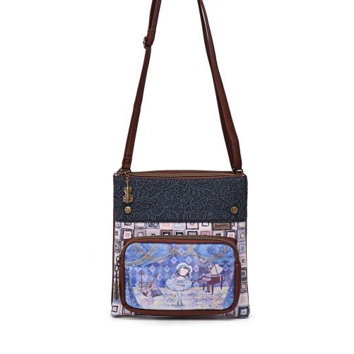 Sac bandoulière sweety candy danseuse bleue