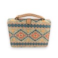 Sac bandoulière en liège motifs géométriques