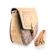 Sac bandoulière en liège rabat ajouré