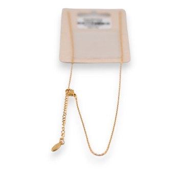 Collier acier doré éventail vintage nacre blanche