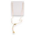 Collier acier nounours bonbon noir opaque