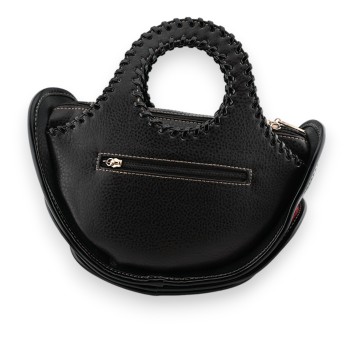 Sac à main Chat noir et camel