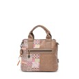Sac à main sweety candy saumon et marron