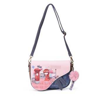 Sac bandoulière Petite fille avec son chien