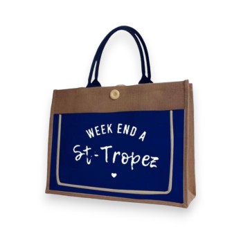Sac cabas Week end à Saint Tropez