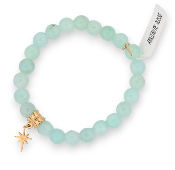 Bracelet Amazonite russe avec charm étoile