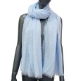 Foulard uni bleu ciel