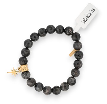 Bracelet Labradorite charm étoile