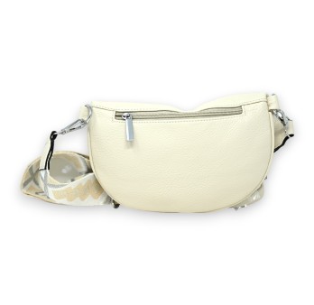 Sac banane bandoulière beige