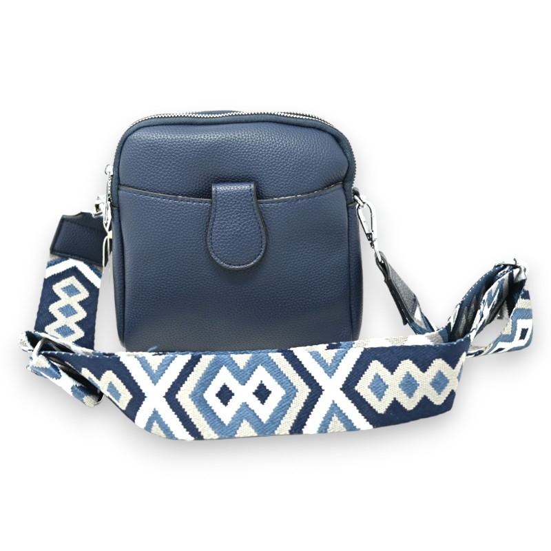 Sac bandoulière compact bleu marine