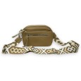 Sac bandoulière multi poches taupe