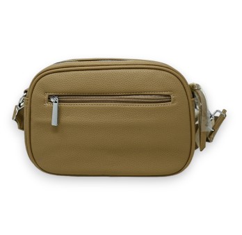 Sac bandoulière multi poches taupe