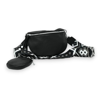 Sac banane bandoulière noir