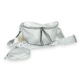 Sac banane bandoulière argenté