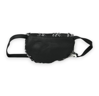 Sac banane bandoulière jeans noir délavé