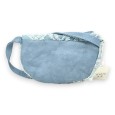 Sac banane bandoulière jeans bleu ciel délavé