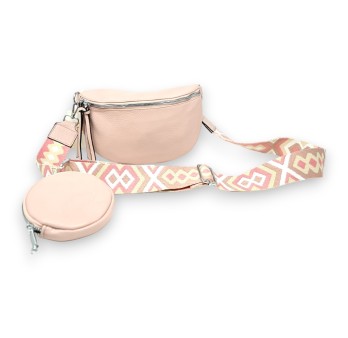 Sac banane bandoulière rose tendre